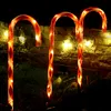 LED Zuckerstangen - je 8 warmweiße LED - H: 44cm - Batterie - Timer - für Außen - 4 Stück Produktbild-Vorschau