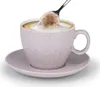 Cappuccino-Tassen Set 8 tlg., Keramik Tasse mit Untertasse, Produktbild-Vorschau 1