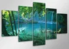 Visario Leinwandbild Wasserfall 100x50 cm – 5-teilig, Bild Produktbild-Vorschau 1