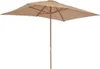 vidaXL Parasol avec mât en bois 200x300 cm Taupe Voir les images du produit 3