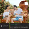 KESSER® Gartenbank Holz Holzbank wetterfest | Für 3 bis 4 Produktbild-Vorschau 3