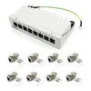 ARLI Patchpanel inkl. 8x Keystone Cat8.1 Module – 8-Port Produktbild-Vorschau 1