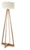 Bambus Stehleuchte - weiß, Höhe 150 cm Produktbild-Vorschau 1