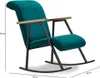 Hanah Home, Yoka - Petrol Blue, Schaukelstühle, Petrolblau, Produktbild-Vorschau 5