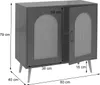 Kommode MCW-P51, Schrank mit Türen Anrichte Staufächer, Produktbild-Vorschau 11