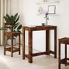 vidaXL Barový stůl kouřový dub 102x50x103,5 cm materiál na Náhled obrázku produktu 3