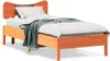 vidaXL Massivholzbett ohne Matratze Wachsbraun 75x190 cm Produktbild-Vorschau 2
