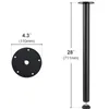 A diagram showing the dimensions of a table leg and its mounting plate. Podgląd zdjęcia produktu