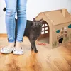 Relaxdays Casetta per gatti in cartone, tana per gatti con Anteprima dell’immagine prodotto 3
