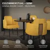 ML-Design jídelní židle hořčicový látkový potah Kuchyňská Náhled obrázku produktu 2
