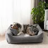 4L Textil MOLLY Kuscheliges Cord Hundebett kleine Hunde Produktbild-Vorschau 5