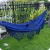 KRUMAD Hängematte Outdoor Boho-Stil 190x150 cm Blau 120 kg Produktbild-Vorschau 6