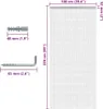 vidaXL Rideau de porte en chaînes 100x226 cm aluminium Voir les images du produit 4