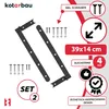 KOTARBAU® 2er Set Ladenband schwarz 400 mm Kreuzgehänge Produktbild-Vorschau 4