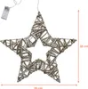 Rieten ster, warm wit verlicht met timer - 35 cm - Productafbeelding-voorbeeld 2