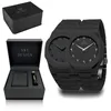 A collage of product images showing a watch set and its packaging. Produktbild-Vorschau