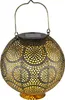 A decorative solar lantern with intricate metalwork. Produktbild-Vorschau