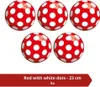 Míč - Value pack - Červený s bílými tečkami - 23 cm - 5 Náhled obrázku produktu 1