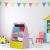 Relaxdays Kinderregal mit Tafel, Spielzeugregal mit 2 Produktbild-Vorschau 5