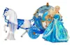 Set di bambole con cavalli in carrozza blu Anteprima dell’immagine prodotto 2