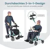 COSTWAY 2in1 Fauteuil roulant & déambulateur pliable & Voir les images du produit 4