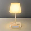 Nachttischlampe, Tischlampe mit USB A+C-Ladeanschlüssen, Produktbild-Vorschau 6