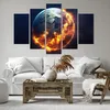 Bild auf Leinwand - Leinwandbild - Universum Erde Feuer Produktbild-Vorschau 6