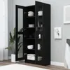 vidaXL Vitrinenschrank Schwarz 82,5x30,5x185 cm Produktbild-Vorschau 3