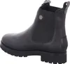 A black leather boot shown from the side. Produktbild-Vorschau