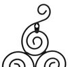 Candeliere da parete, a doppia spirale, in ferro battuto, Anteprima dell’immagine prodotto 4