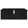 vidaXL Contenitore nero 90x47x33,5 cm alluminio Anteprima dell’immagine prodotto 8