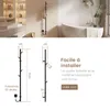 EMKE Sèche-serviettes électrique 100W Noir Mat, Design Voir les images du produit 7