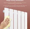 A hand is cleaning a white radiator with a yellow cloth, with instructional text above. Anteprima dell’immagine prodotto