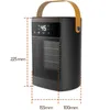 Ohřívač s ventilátorem ZELURXX 1500 W s oscilací, dotykovým Náhled obrázku produktu 6