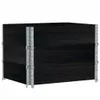 Pflanzkasten Schwarz 80x60 cm Massivholz Kiefer Produktbild-Vorschau 1