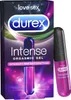 A product box and a bottle of Durex Intense Orgasmic Gel. Podgląd zdjęcia produktu