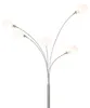Design Stehleuchte Stahl mit Opalglas 5 Flammig Sixties Produktbild-Vorschau 3