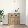 vidaXL Vysoká skriňa Artisan – dub 70 x 35,5 x 67,5 cm Náhľad obrázku produktu 4