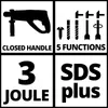 Einhell TE-RH 28 5F, SDS Plus, Czarny, Czerwony, 2,8 cm, Podgląd zdjęcia produktu 16