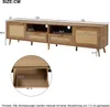 okwish TV skříňka，  200*37*49cm TV skříňka s designem Náhled obrázku produktu 7