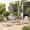 sweeek - Gartenset aus Metall und Textilene für 4 Personen Produktbild-Vorschau 6