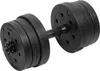 Rebel RBA-2328 Manubri regolabili 2 x 10 kg, nero Anteprima dell’immagine prodotto 3