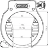 Abus Amparo 4650SL NR black OE, Rahmenschloss Produktbild-Vorschau