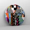 Wanduhr - Rund - Glasuhr - Abstraktion modern - 40x40cm - Produktbild-Vorschau 4