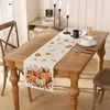 Tischläufer Herbst Orange Blätter Kürbisse 33x183 cm Produktbild-Vorschau 3