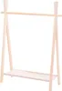 A wooden children's coat rack with a shelf. Produktbild-Vorschau
