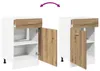 vidaXL Armoire basse à tiroirs Lyon Chêne Artisan Voir les images du produit 7