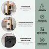 eluno Garniture de WC sur pied 4en1, brosse de WC, Voir les images du produit 6