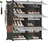 SONGMICS Schuhregal 6 Fächern Schuhschrank mit Türen Produktbild-Vorschau 1