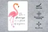 MuchoWow® Mauspad Mousepad Orange - Flamingo - Zitat 18x27 Produktbild-Vorschau 2